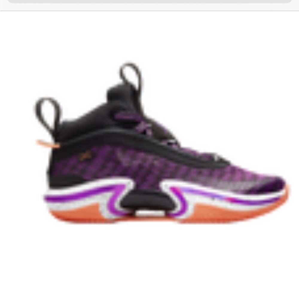 New in Box Air Jordan XXXVI (GS) Black Hyper Violet-White, Youth 7